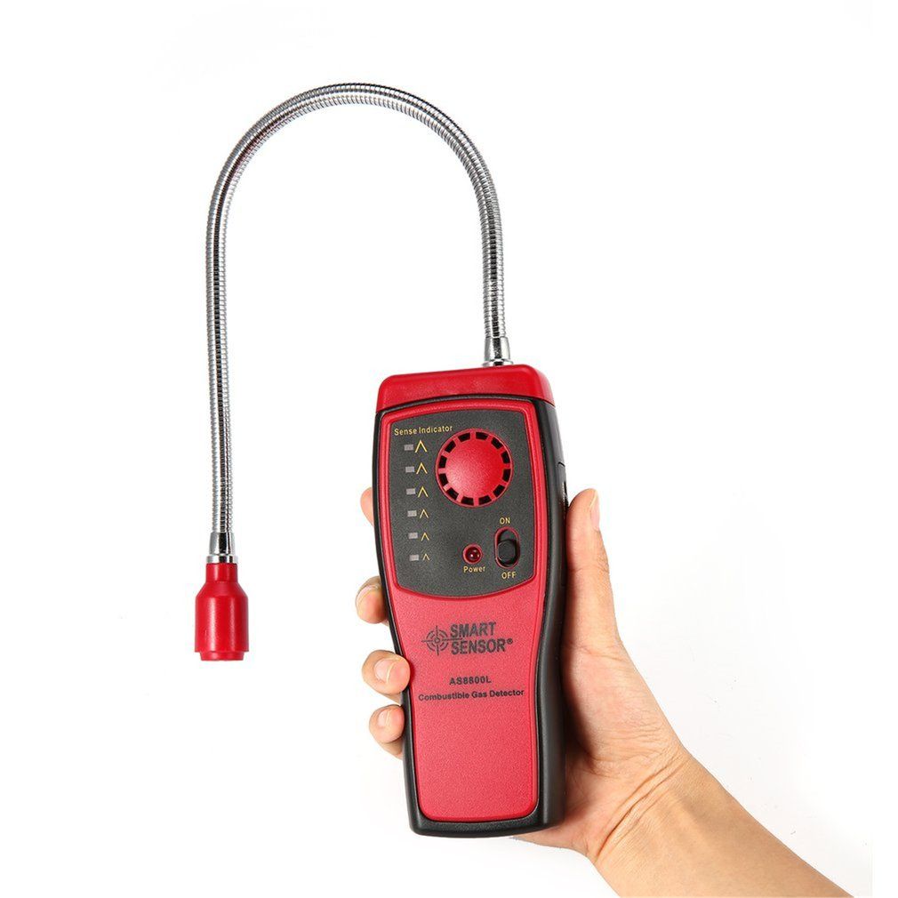 Tester Tool Methane Gas Leak Detector Analyzer Red Black
