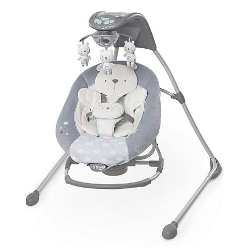 2 In 1  Lighten Cradling Baby Swing & Rocker