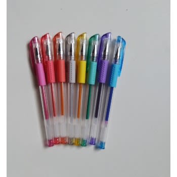 Glitter Gel Pens Assorted Colors - 8 Pcs