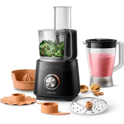 Viva Collection - Plastic Food Processor - Hr7510/10  - 800 W - Black