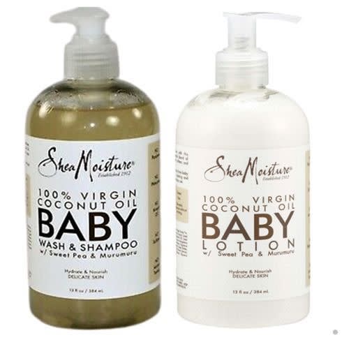 Shea Moisture Baby Coconut Oil Lotion And Wash Set - 384ml Each