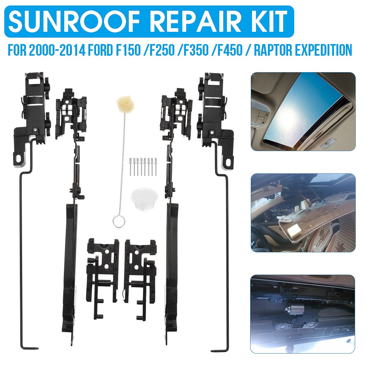 Expedition Car Sunroof Repair Kit Brackets For Ford 2000-2014 F150 /F250 /F350