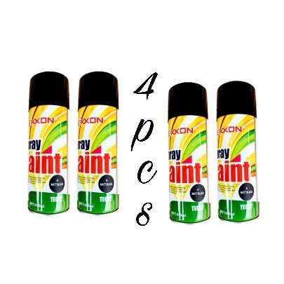Texxon - Spray Paint - 4 Pieces - Black