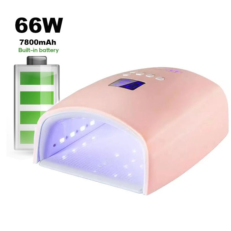 66W Rechargeable Nail Lamp S10  Polish Dryer Cordless LED