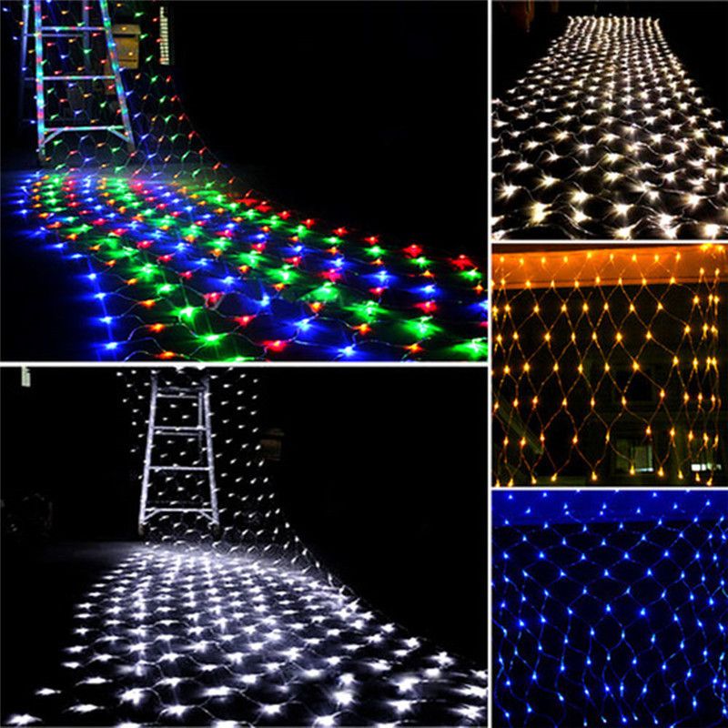 3x2m 1.5mX1.5m Christmas Garlands LED String Christmas Net