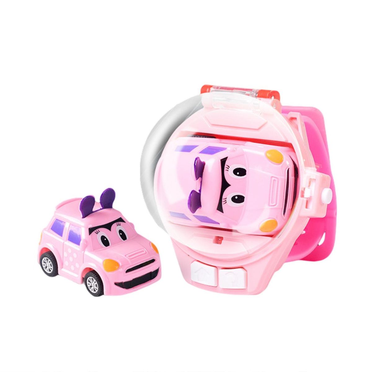 1 Set Racing Car Toy Watch Remote Control Kids Vehicle Toy Pink