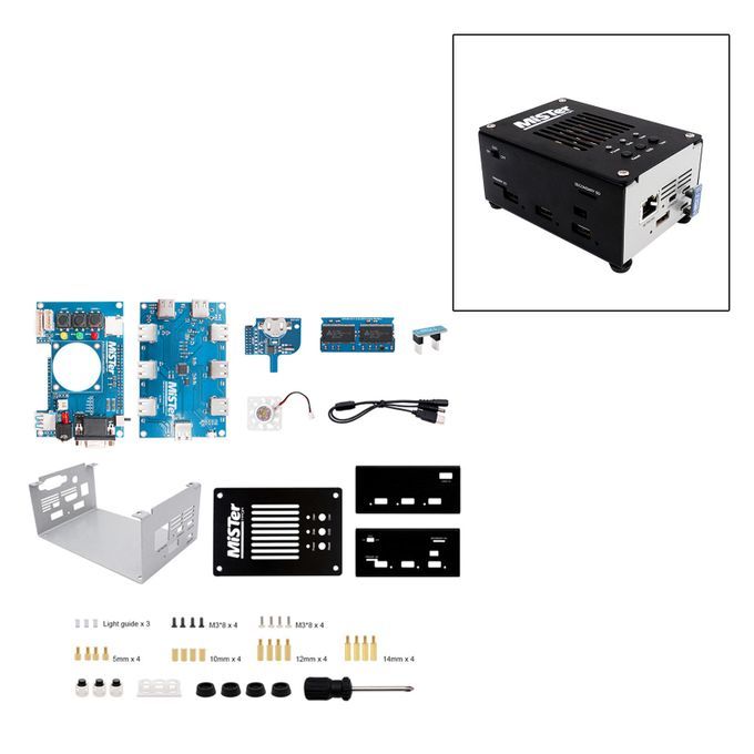MiSTer FPGA Digital IO Board V1.2 With Quiet Fan & Jumper Lead For