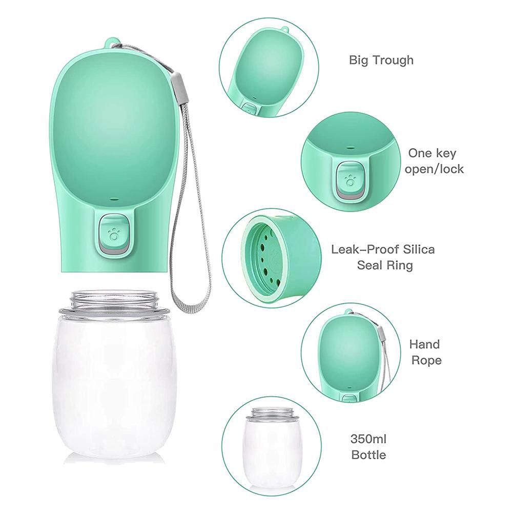 Portable Dog Bottle Water Dispenser Gourd Puppy Kitten Cat