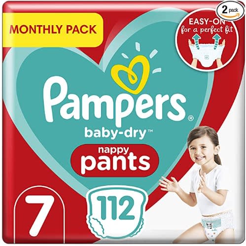 Baby-dry Nappy Pants Size 7 - 17+ Kg - 117pcs
