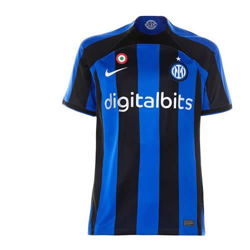 Men's Official Inter Milan Home Jersey - Stripe Blue