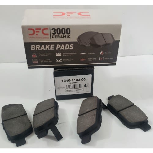 Dynamic Friction 1310-1103-00 DFC 3000 Ceramic Rear Brake Pad - Set