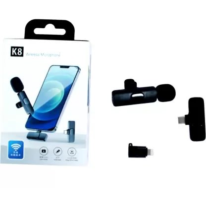 K8 Lightening Connector Noise Reduction Wireless Microphone