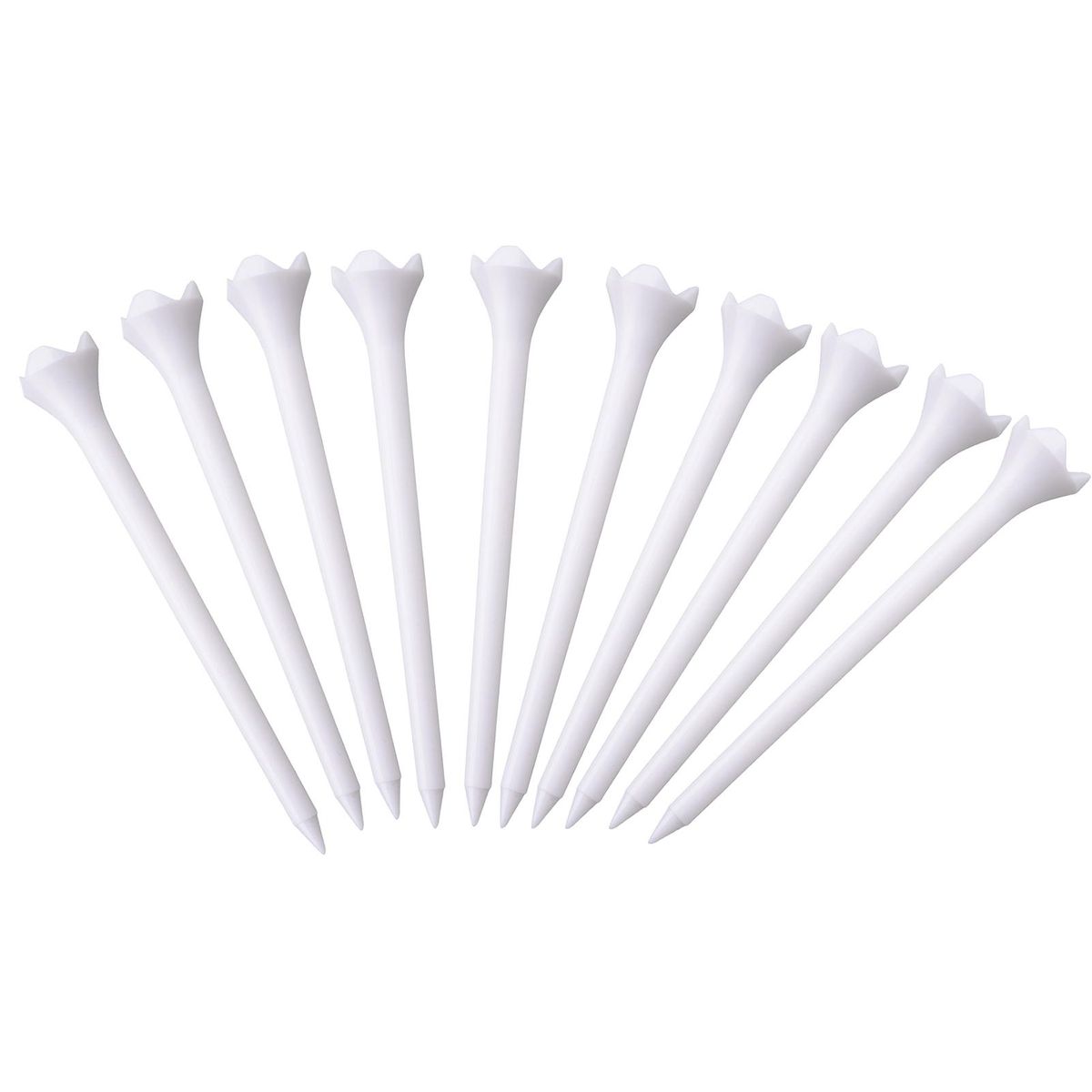 Low Friction Golf Tees 10pcs Durable Plastic Golf Tees Stable