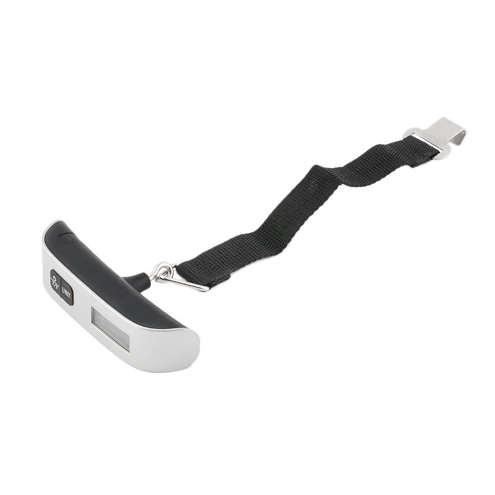 50 Kg / 110 Lb Electronic Digital Portable Luggage Hanging Weight Scale-silver