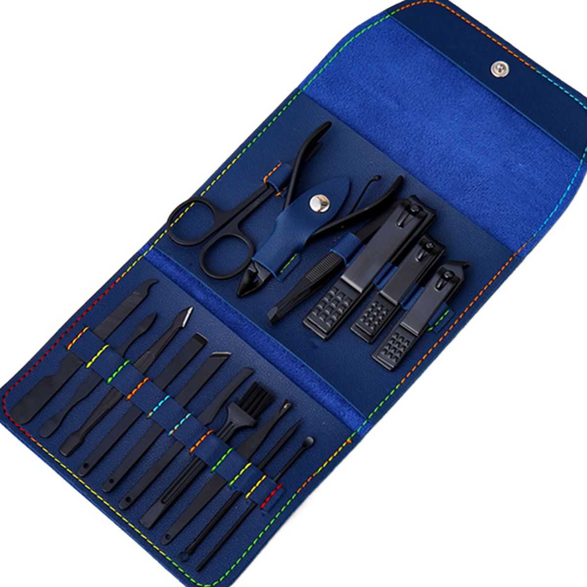Pedicure   Manicure Tool Kit Portable Nail Clippers Set With