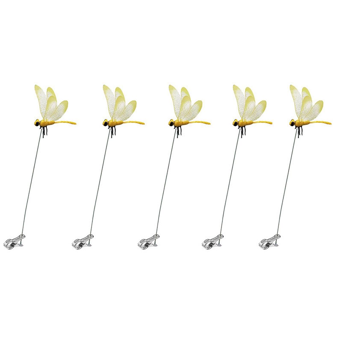 Anti-slip Dragonfly Clip Dragonfly Clip Kit 5pcs Weather-resistant Yellow