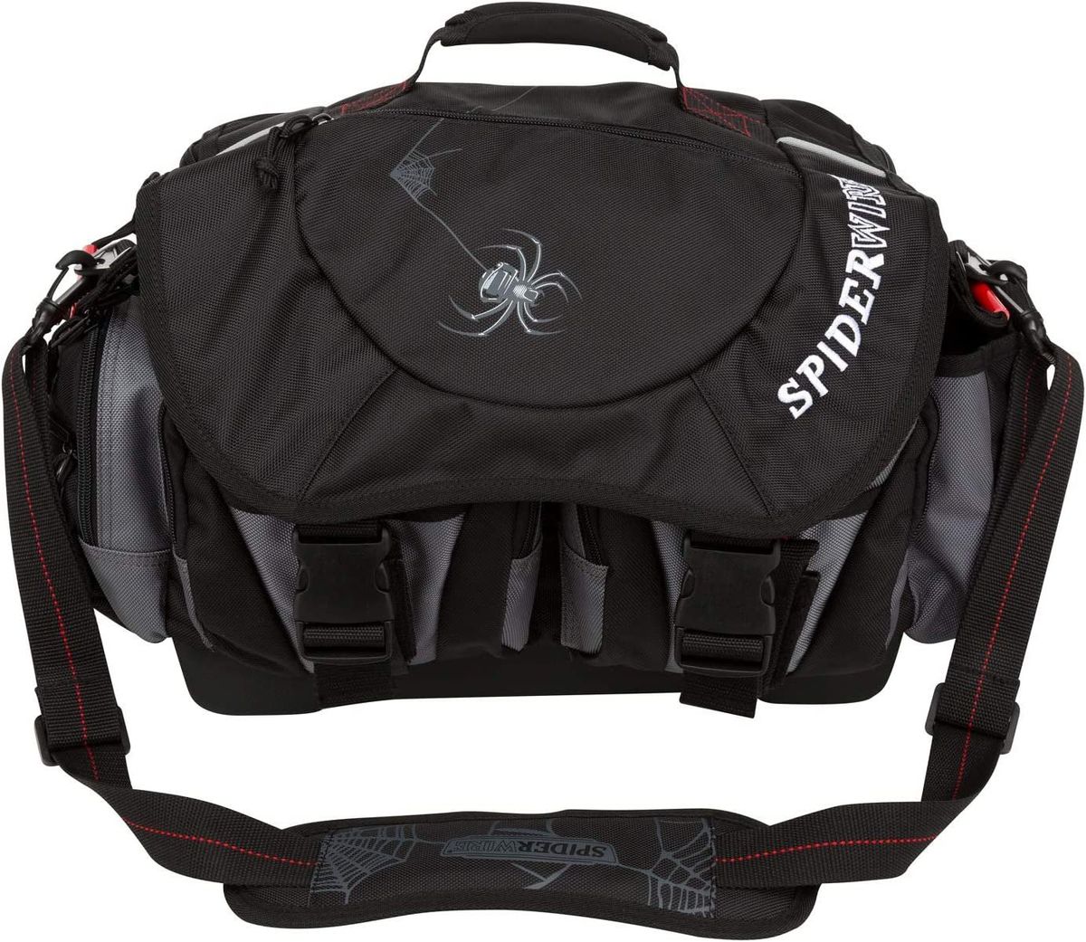 Spiderwire Wolf Tackle Bag, 38.8-Liter, Black