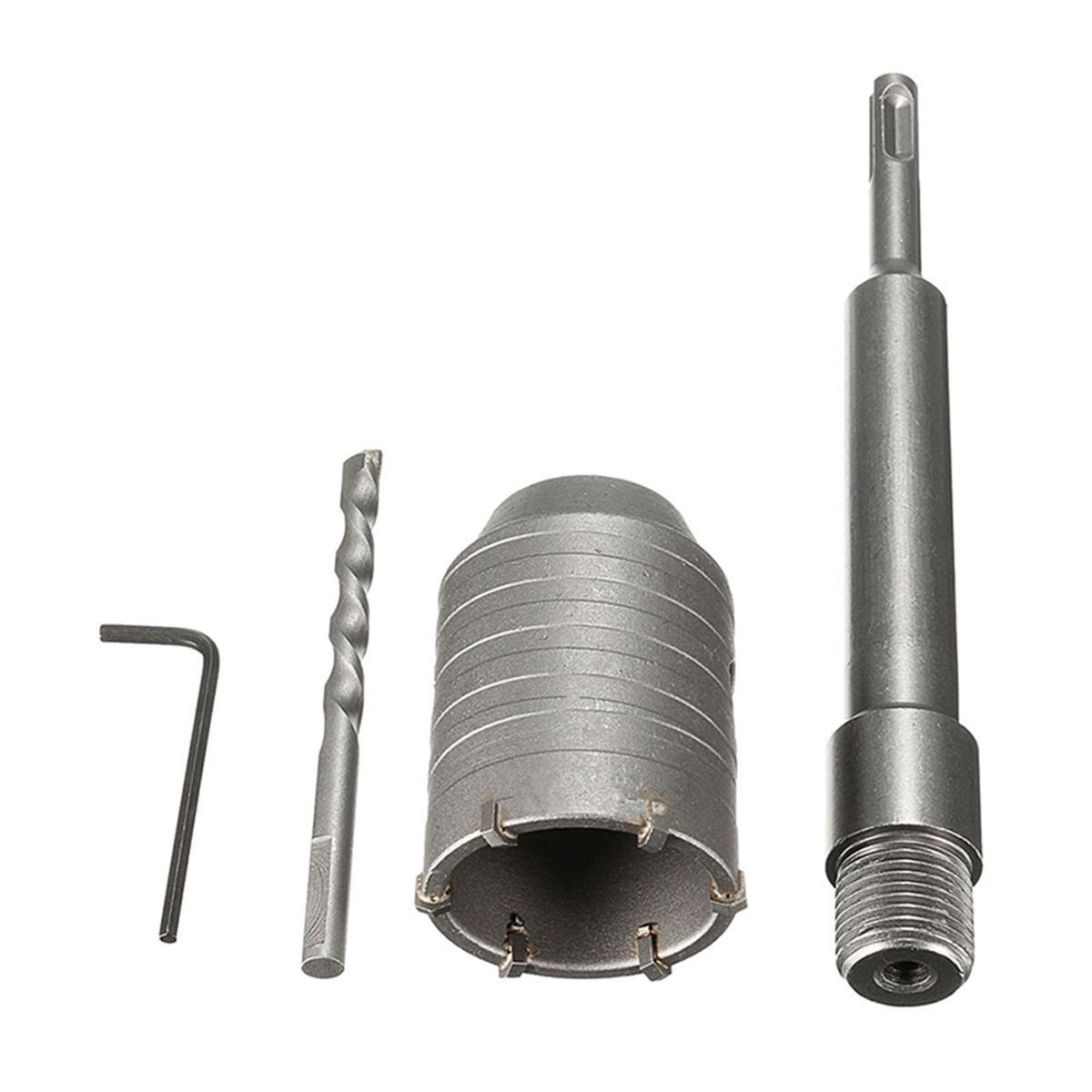 SDS Plus Shank Concrete Cement Stone 50mm Wall Hole Saw Drill Bit 200mm Rod New