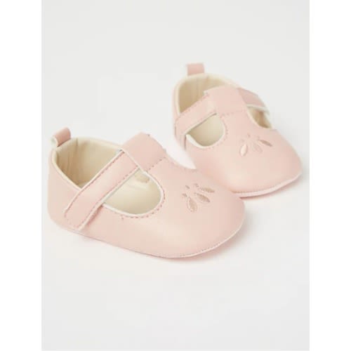 Baby Girl Pink T-bar Shoes - For Newborn & Toddler