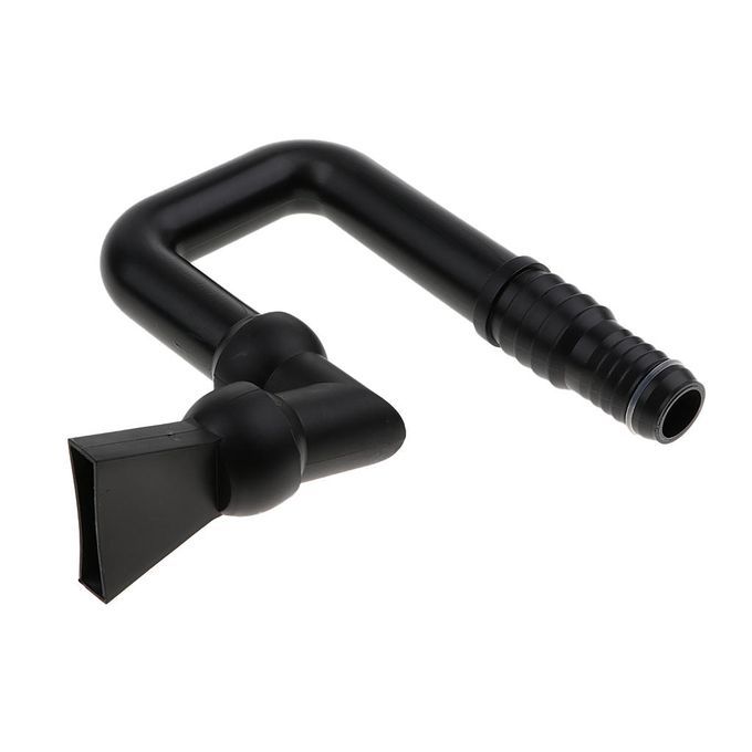 U Shaped Aquarium   Tank Water Outlet Tube Duck Bill Flat Nozzle Pipe