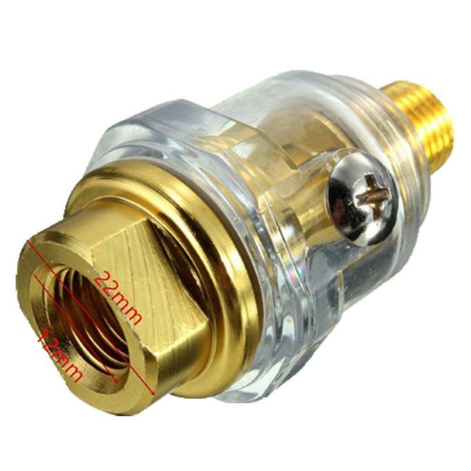 1/4'' NPT Line Brass Compressor Mini In-Line Oiler Air Lubricator