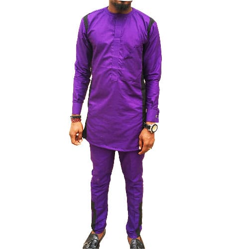 Men's Purple Traditional Native Wear