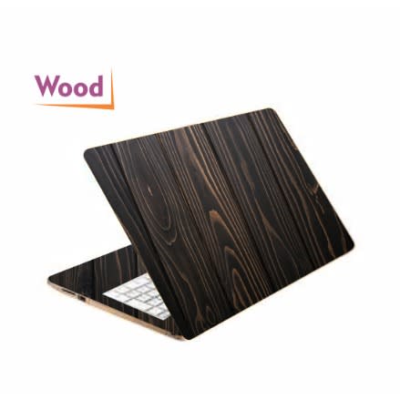 Dark Wood Skin Case For Laptop