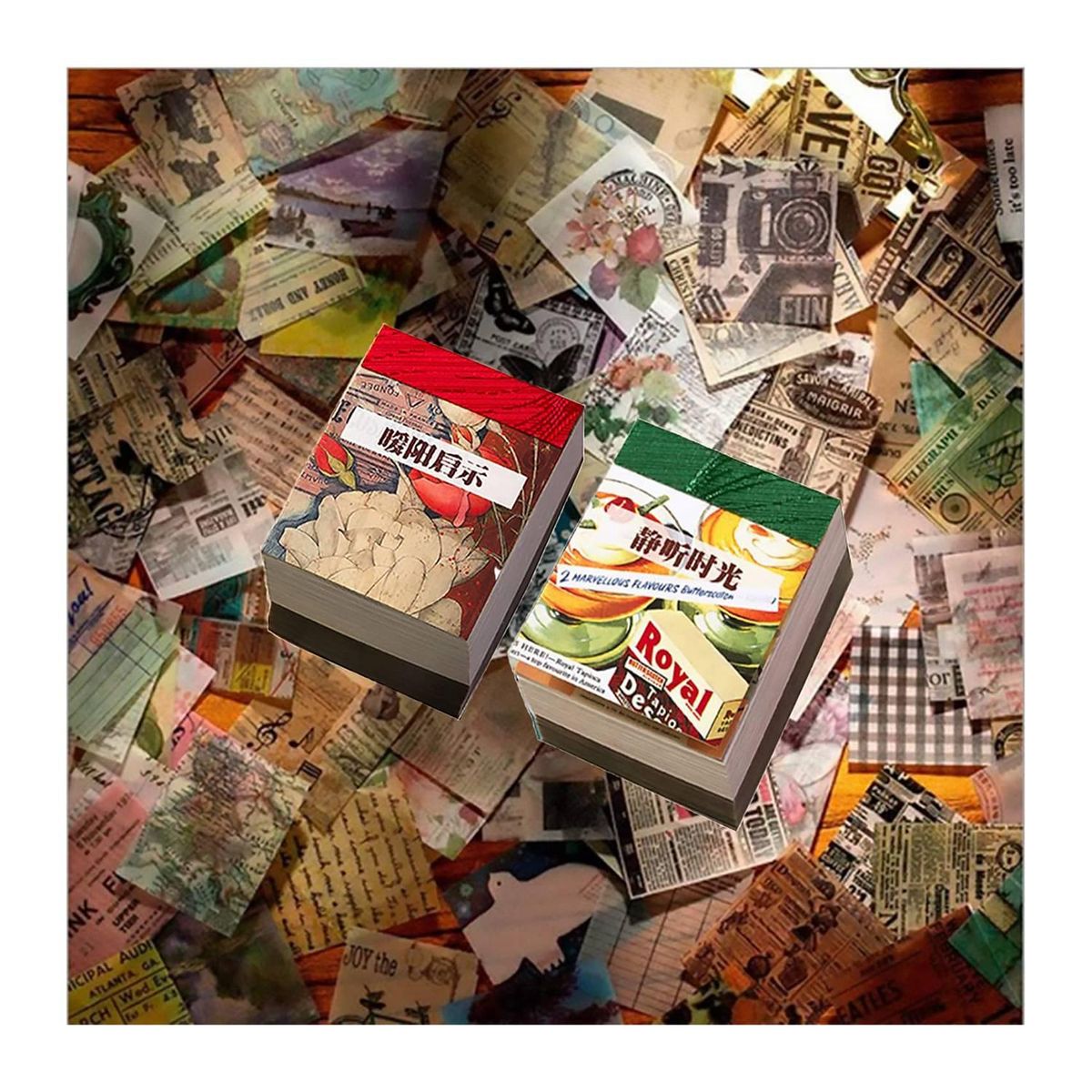 Scrapbook Material Paper, 800 PCS Vintage Journaling