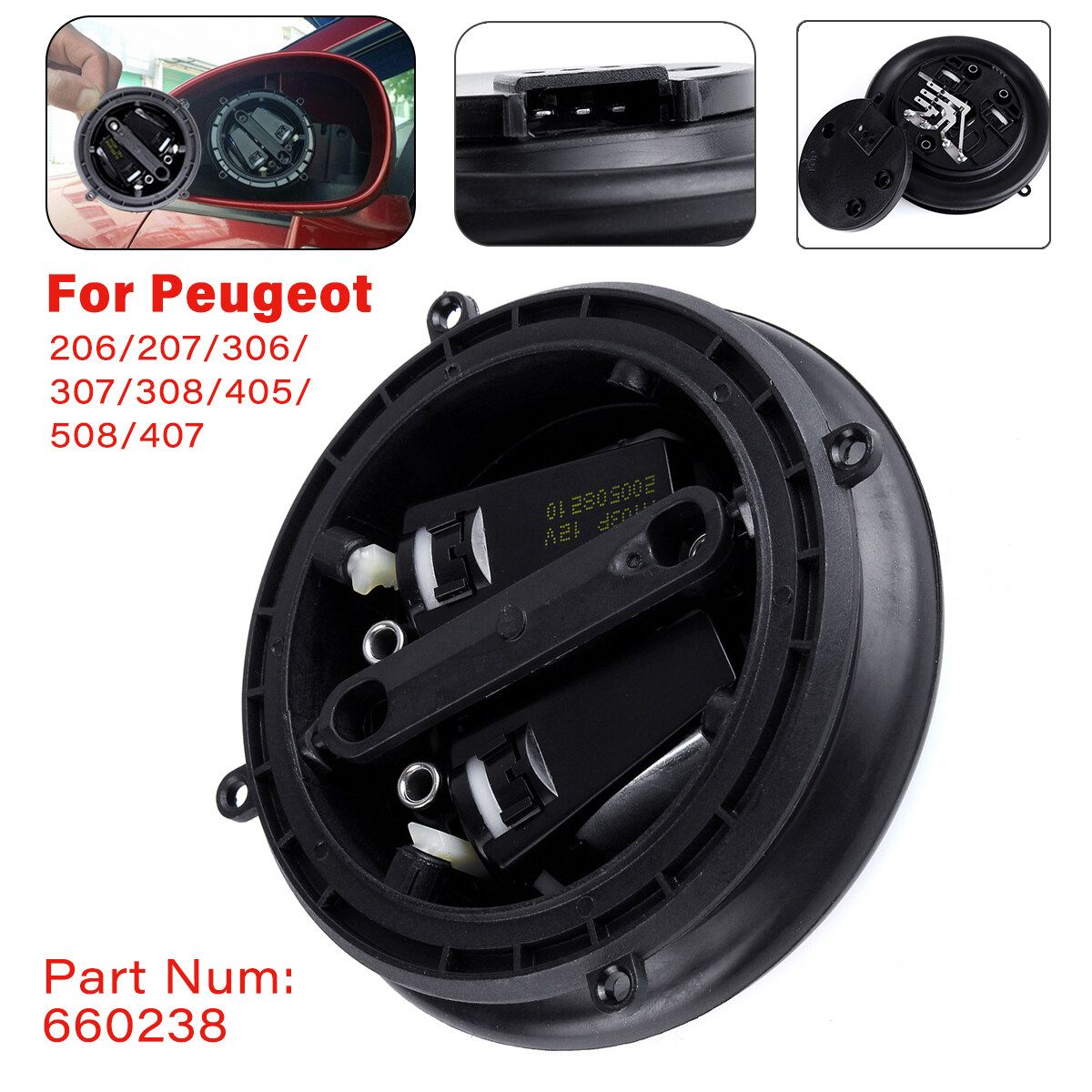 1pcs Electric Adjustable Door Mirror Motor For Peugeot 206 207 307 407 807 208 308