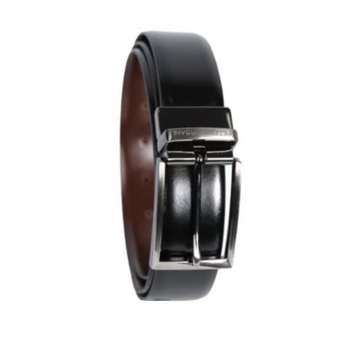 Glossy Leather Belt -Black