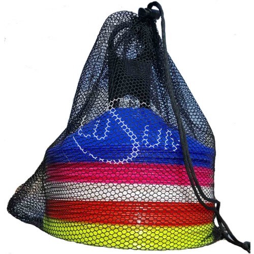 Lusum Set Of 50 Sports Safety Space Marker Cones With Stand And Bag