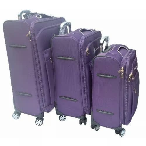 Set Of 3 Luggage Box - Purple