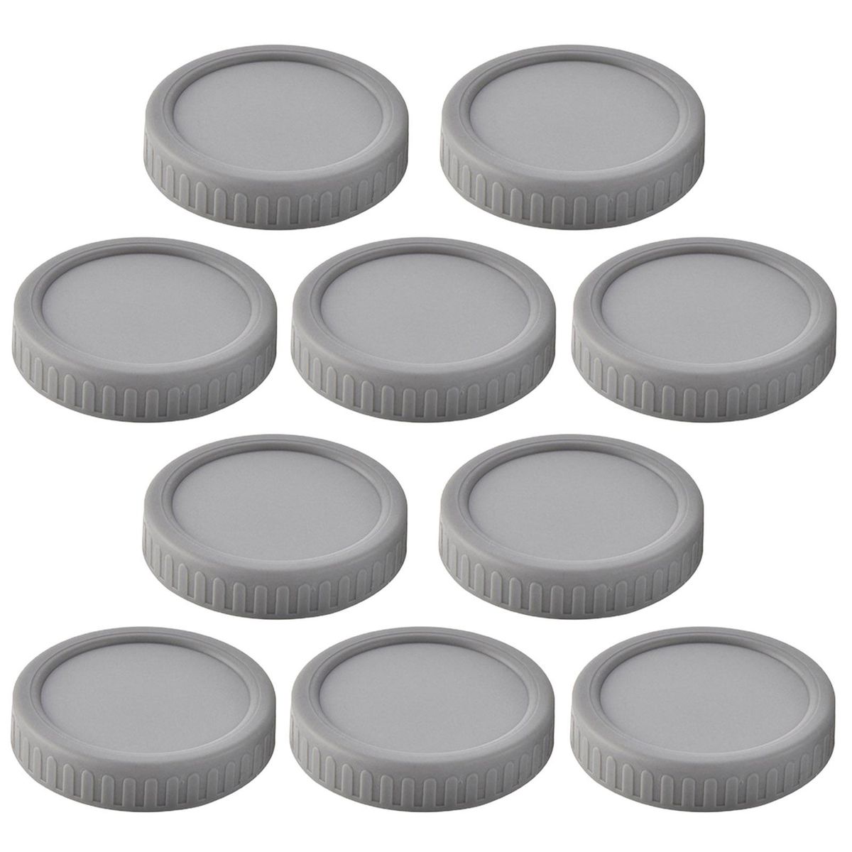 Colorful Jar Lid Colorful Seal-tight Jar Lids 10pcs 86mm for Airtight Grey
