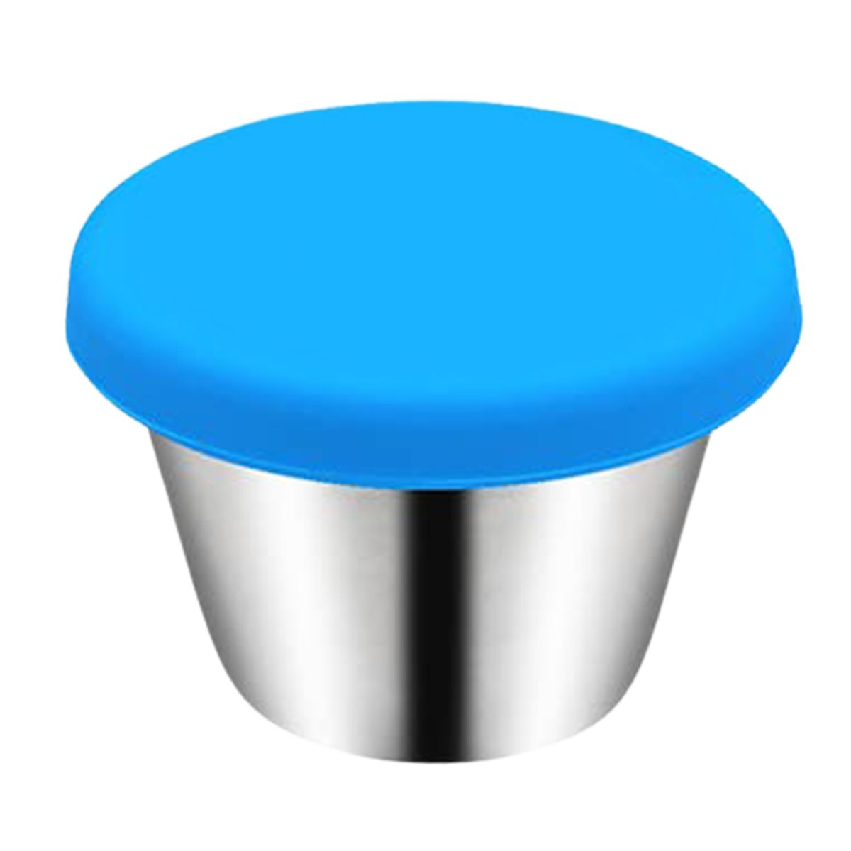 50ml Seasoning Box Reusable Sauce Container With Silicone Lid Blue