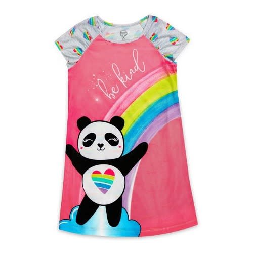 Girls Short Sleeve Night Gown – Panda