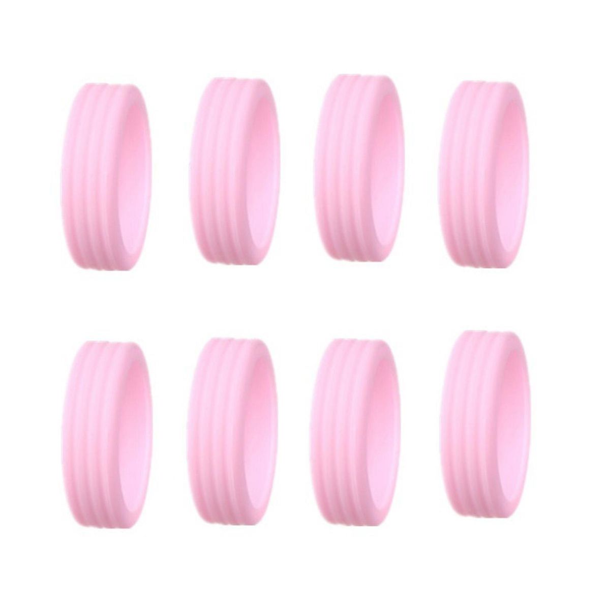 Colorful Luggage Covers Silent Silicone Wheel Covers Protect Enhance Pink