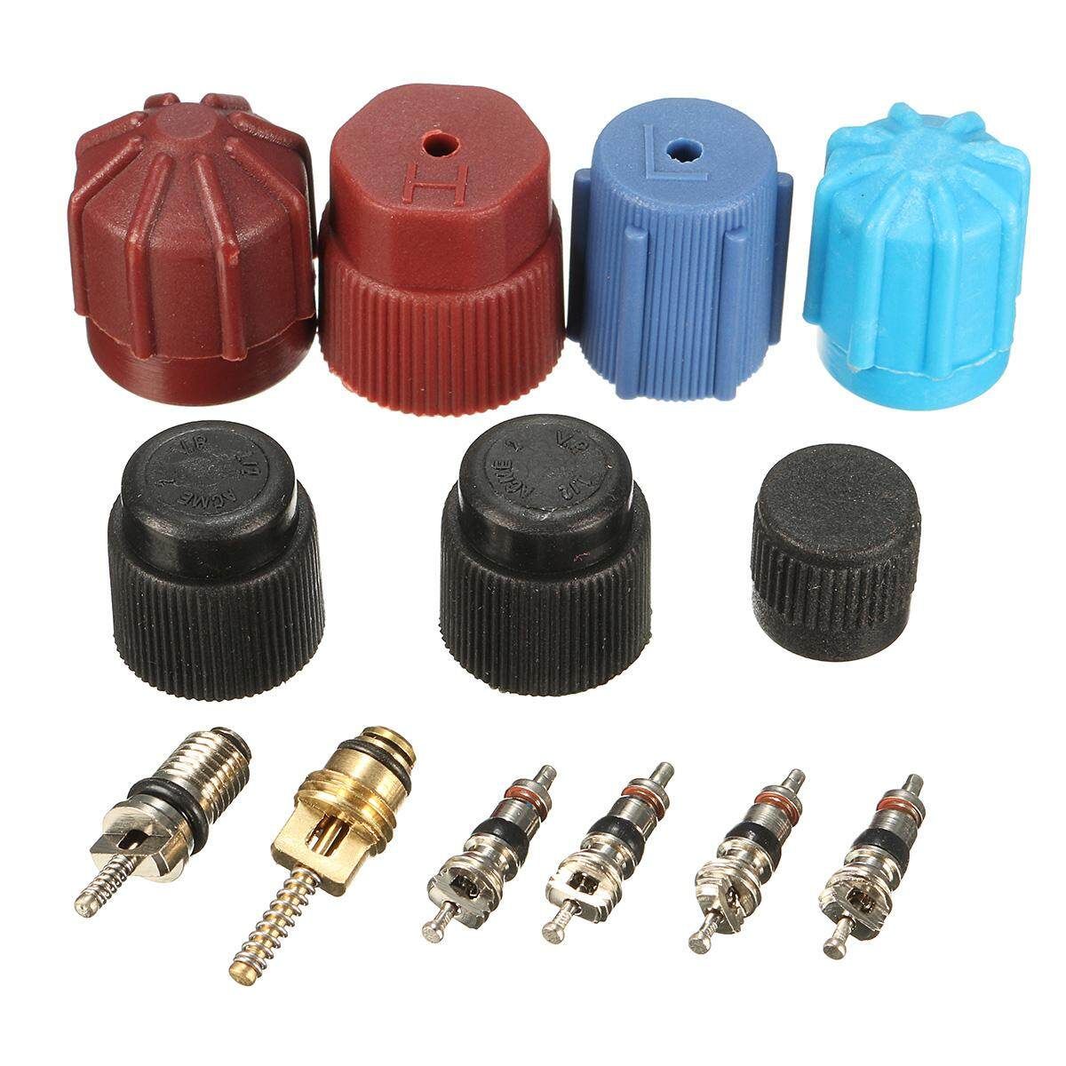 AC A/ System Cap & Valve Cores Rapid Seal Kit Air Conditioning Service