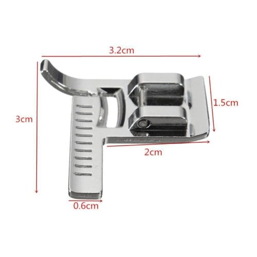 Sewing Machine Presser Foot With Ruler For Hemming