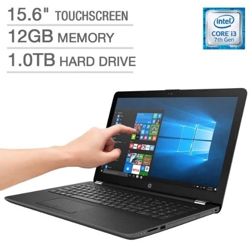 15 Intel Core i3 Touch Smart -1TB HDD - 12GB RAM-Windows 10 - Black