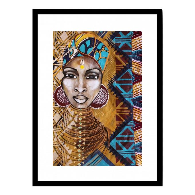 Ankara Art Abstract Drawing Wall Frame