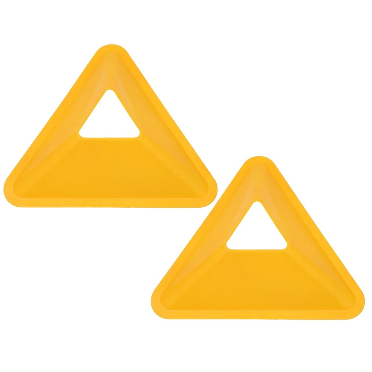 2 Pcs Soccer Markers Reusable Soccer Training Signs Yellow