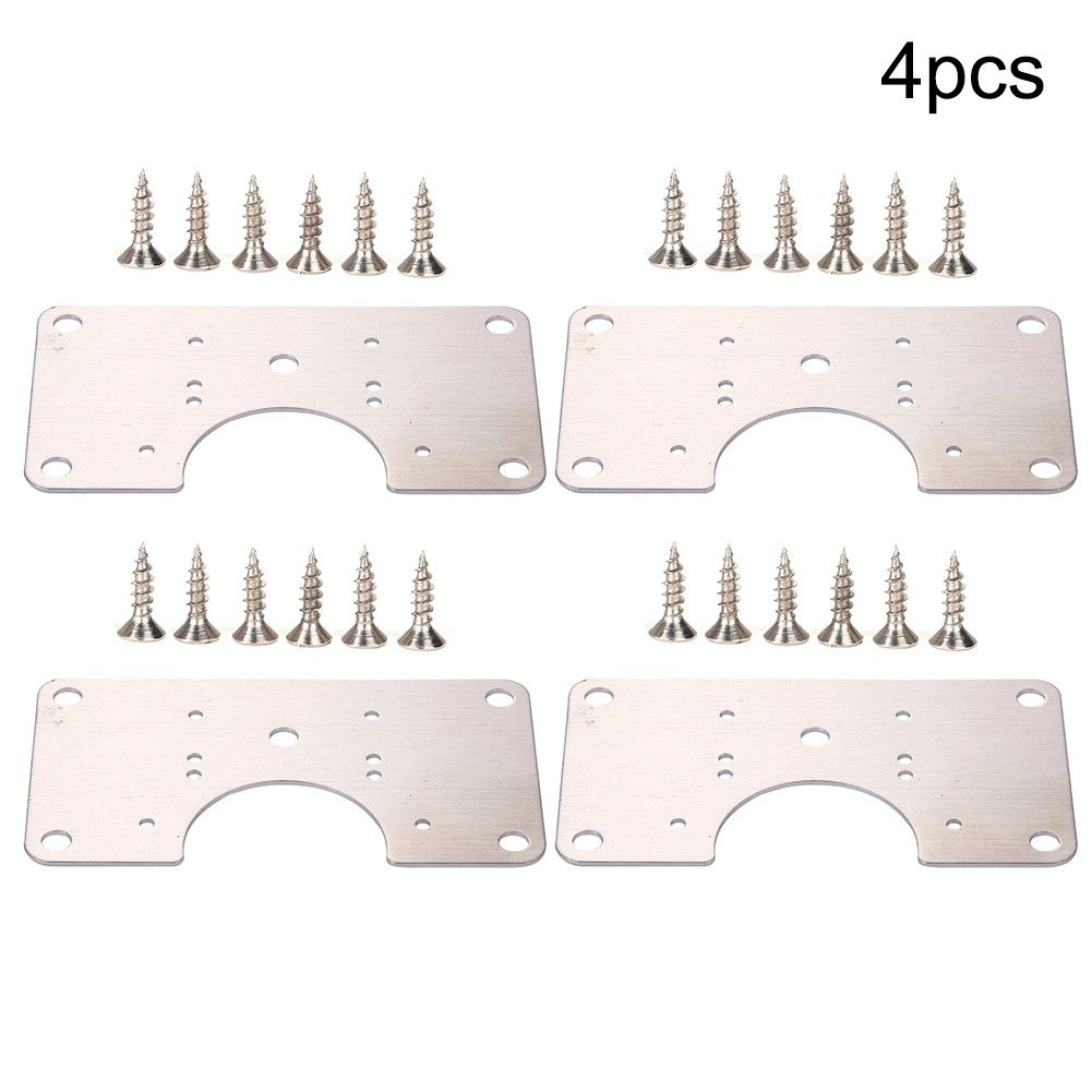 1/4/10pcs Stainless Steel Hinge Fixing Plate For Cabinet Door Repair Kitchen Hinge Fixing Plate Cabinet Door Hinges For Kitchen