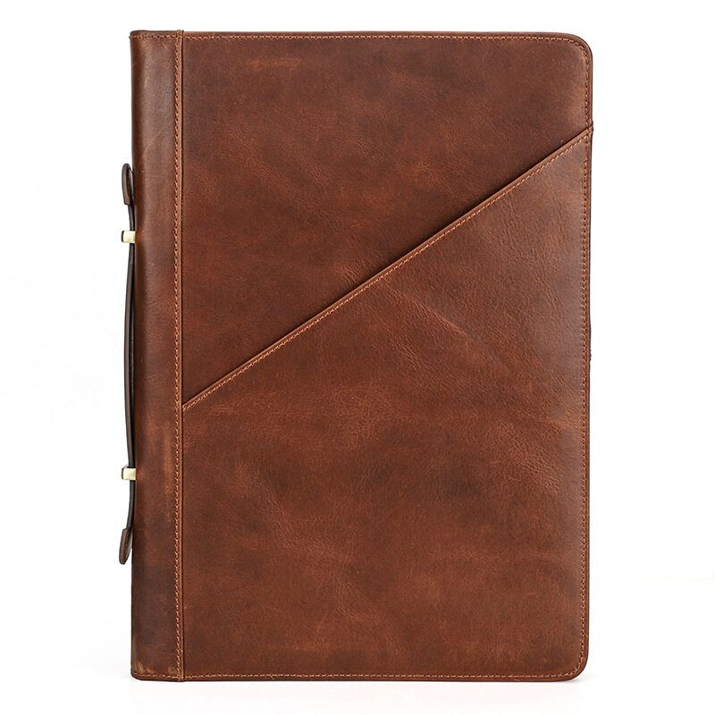 Leather Zipper Folio Laptop Case For Macbook Air 13.3 Inch