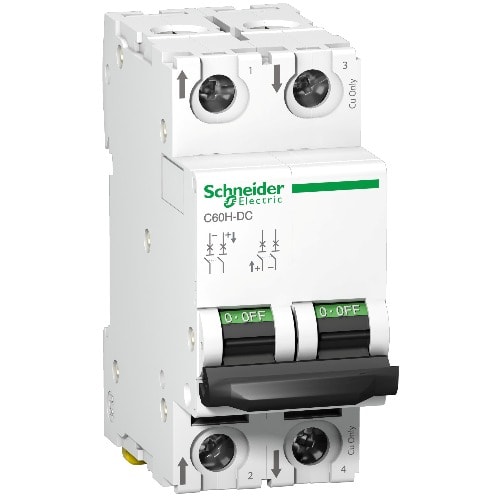 Miniature Circuit Breaker - C60h - 2 Poles - 16 A - C Curve|| A9N61531