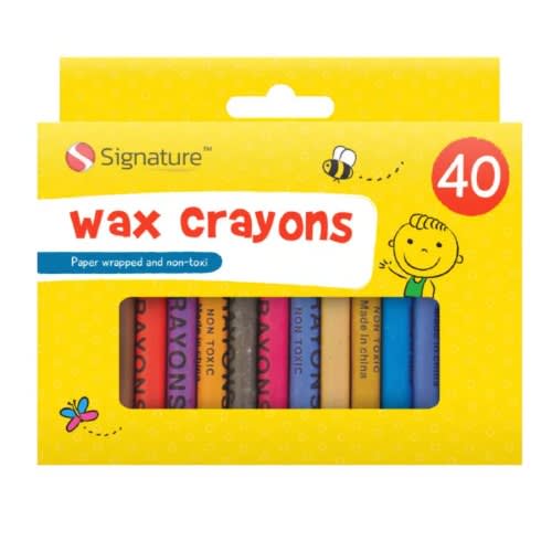 Wax Crayons 40-pack