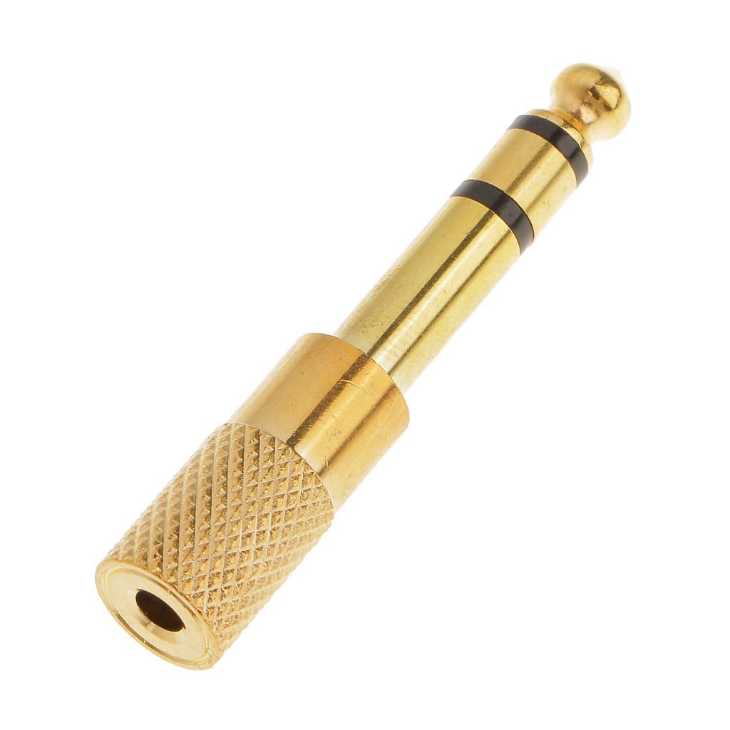 1/8 3.35mm Female To 6.5mm 1/4 Male Headphone Jack Adapter