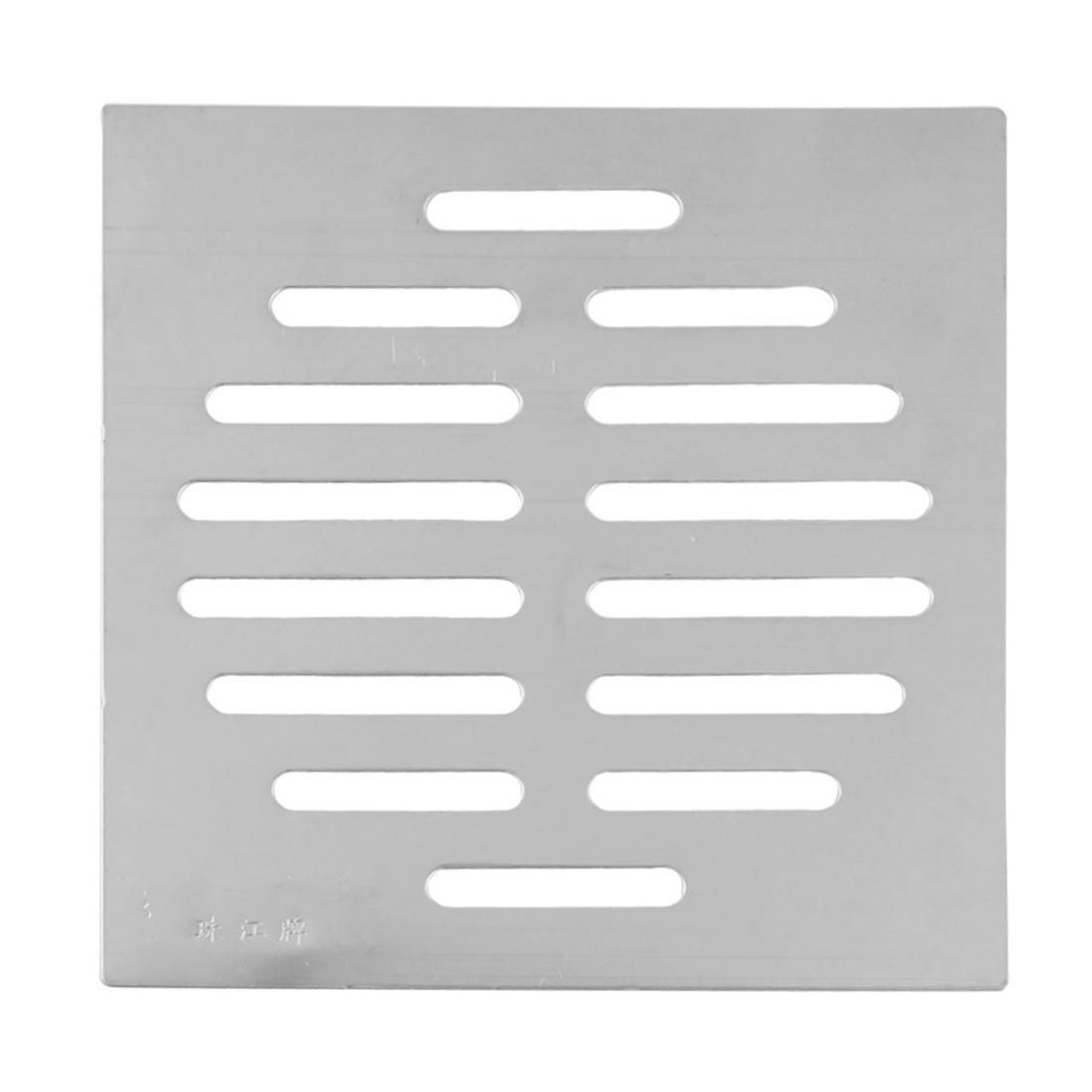 Home Bathroom Supplies Silver Tone Square Stainless Steel