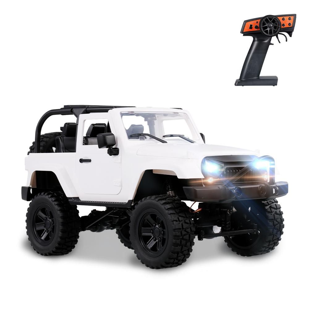 F2 RC Car 1/14 Scale Remote Control Truck Convertible 4WD 2.4GHz Off Road RC Trucks 30km/h High Speed Vehicle Crawler with LED Light RC Racing Car for Kids Adults