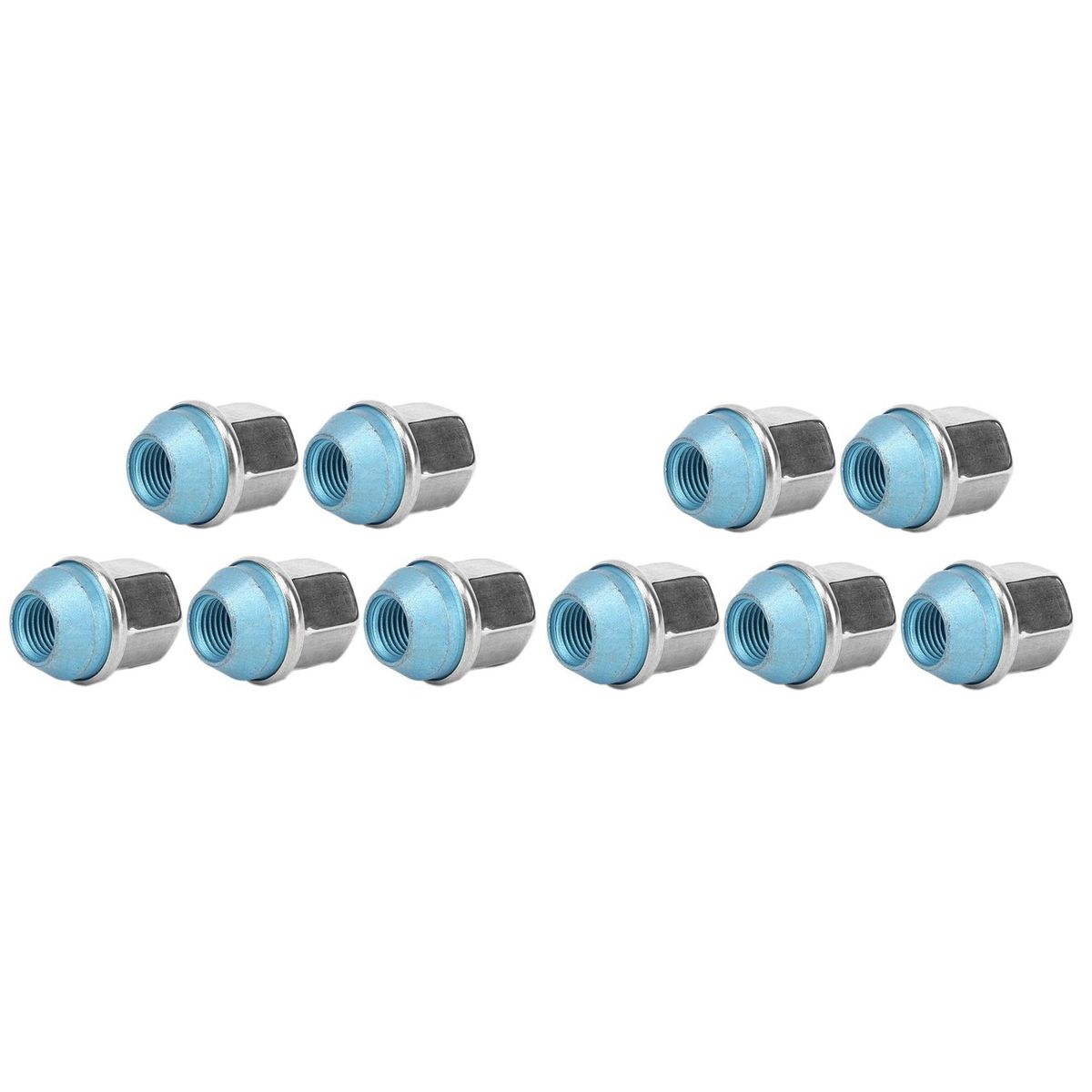 10Pcs Wheel Lug Bolt Stud Nut Set LR001381 for Freelander 2 / Range Rover Evoque Velar Discovery Sport
