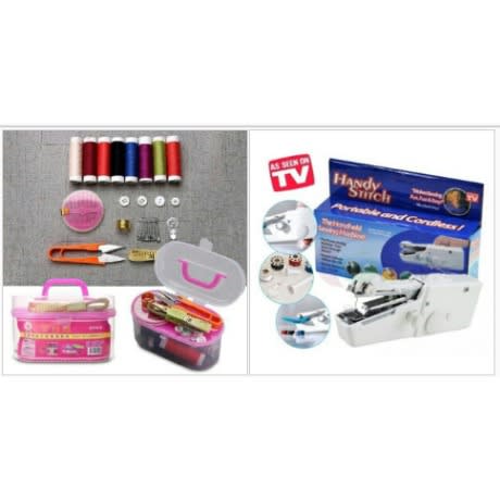 Portable Hand Held Sewing Machine With Sewing Kit